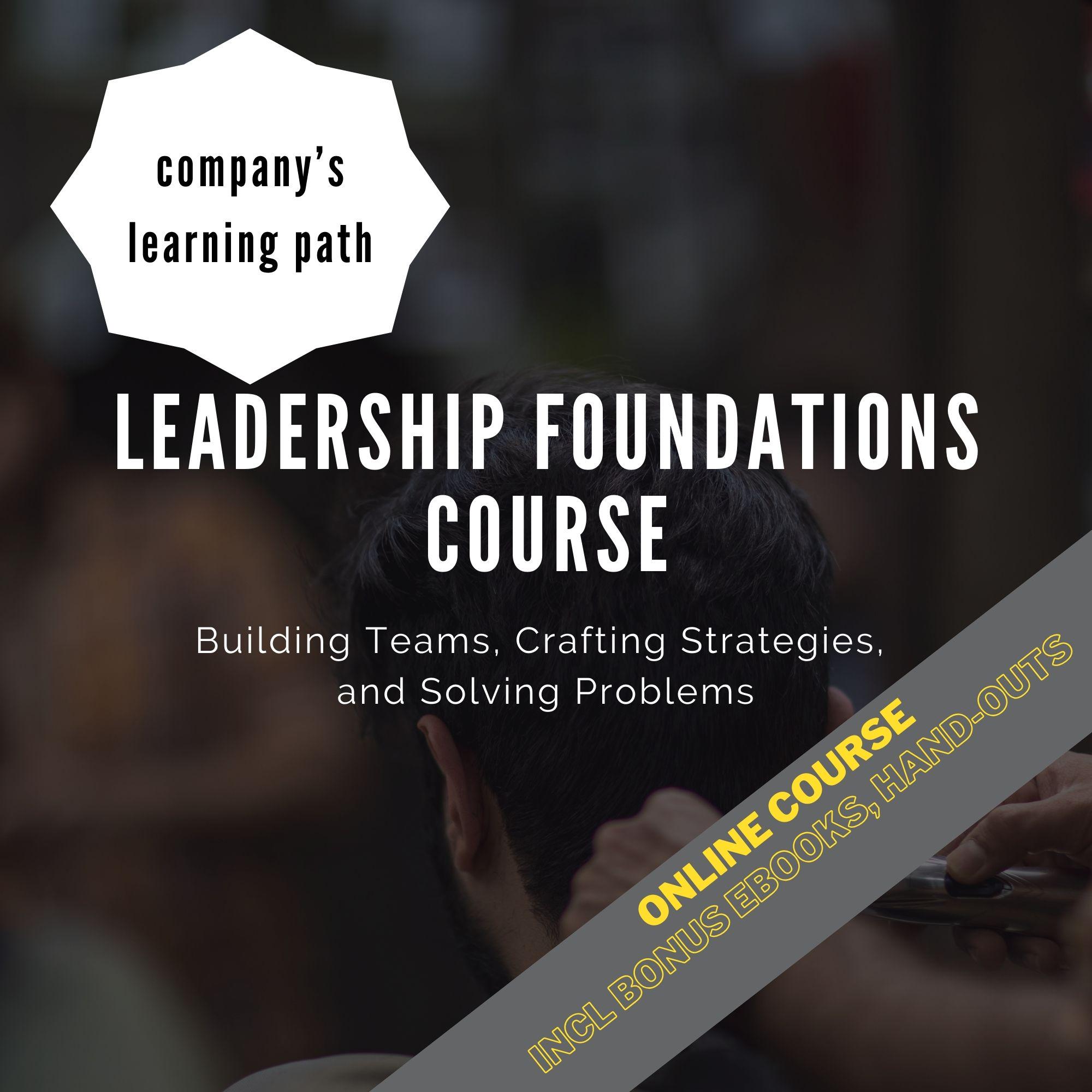 Leadership Foundations Video Course: Team Building & Strategy (single ...