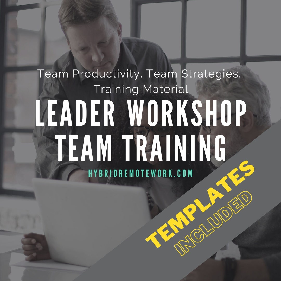 Team Training Workshop Template for Leaders Training Material