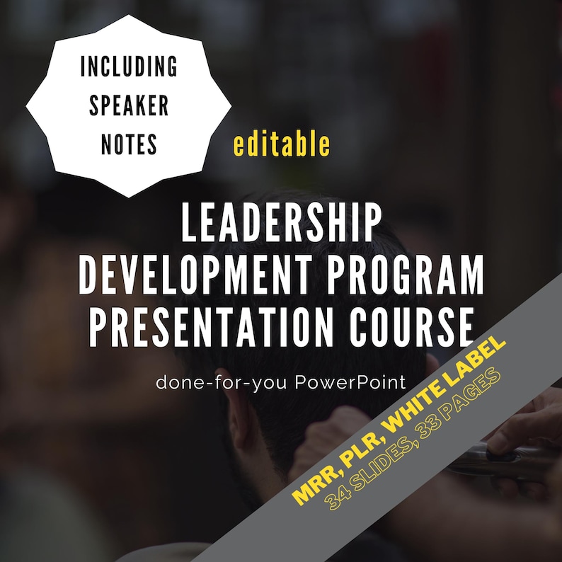 Leadership Skills Development Program PowerPoint download, leadership activities