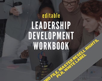 Leadership Skills Workbook: Editable Presentation & Ebook (MRR) 30+ slides