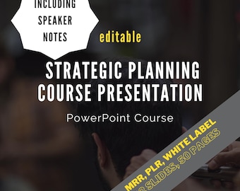 Strategic Planning PowerPoint Course: Leadership Training (PLR) 50+ pages