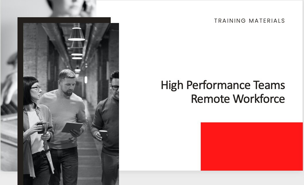 Team Training Workshop Template for Leaders Training Material