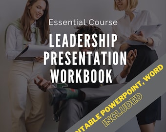 New Leaders Leadership Skills Course: Editable Workbook and PowerPoint (Digital Download) 80+ slides