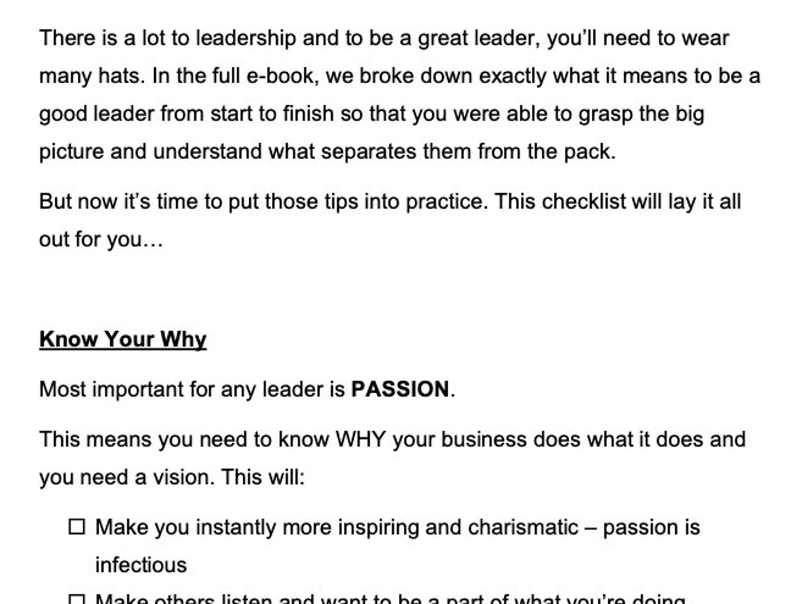 Leadership Starter Kit Be a Better Leader, Influence People A Strong