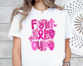 Breast Cancer Survivor Shirt, Faith Hope Cure Shirt, Fight Breast Cancer Tee, Cancer Warrior Shirt, Cancer Awareness Shirt, Pink Ribbon Tee