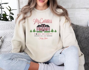 Home Alone Sweatshirt, Christmas Movie Sweater, Funny Christmas Sweater, Merry Christmas Sweatshirt, McCallister's Home, Holiday Sweatshirt