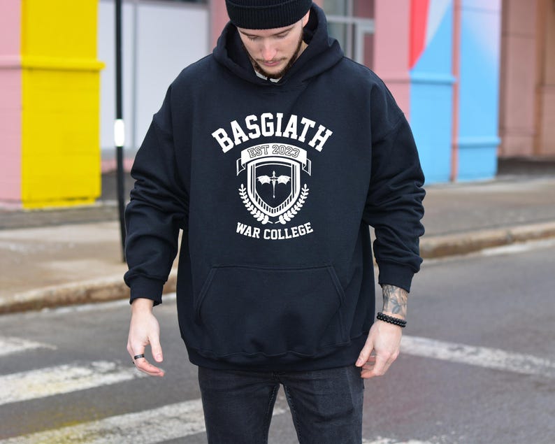 Basgiath War College Hoodie, Fourth Wing Hoodie, Dragon Rider Hoodie, Bookish Jumper Gift, Violet Sorrengail, Xaden Riorson, Riders Quadrant image 4