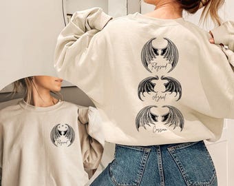 Rhysand Cassian Azriel Sweater, Velaris Sweater, Book Lovers Sweater, Acotar Sweater, The Bat Boys Double Side Sweater, Bookish Sweater