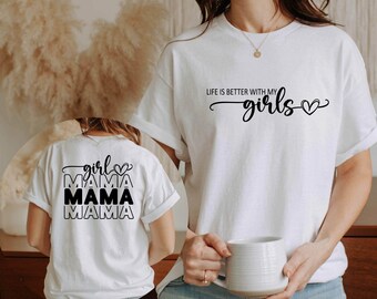 Girl Love Mama Shirt, Mother Gift Shirt, Mum To Be Shirt, Cute Family Shirt, Mum Birthday Gift Tee, Mothers Day Shirt, New Mum T-Shirt