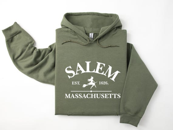 Salem Massachusetts Hoodie, Salem Witches Jumper, Witch Hoodie, Women Halloween Jumper, Girly Halloween Gift, Halloween Party, Salem Hoodie