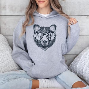 Mama Bear Hoodie, Mama Bear Set, Mothers Day Hoodie, Bear Family Hoodie, New Mum Gift, Baby Shower Gift, Mum Hoodie, Cute Mama Hoodie image 3