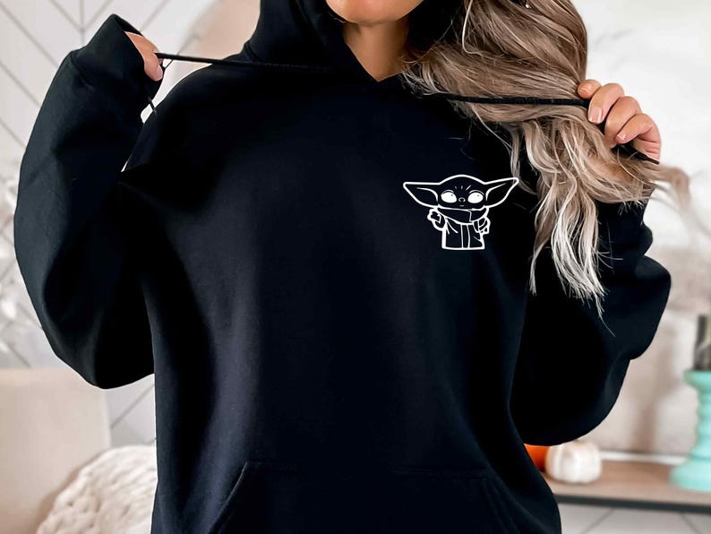 Star Wars Hoodie, Baby Yoda Hoodie, The Mandalorian Hoodie, Grogu Hoodie, Movie Lovers Hoodie, Matching Family Hoodie, Galaxy Edge Hoodie image 5