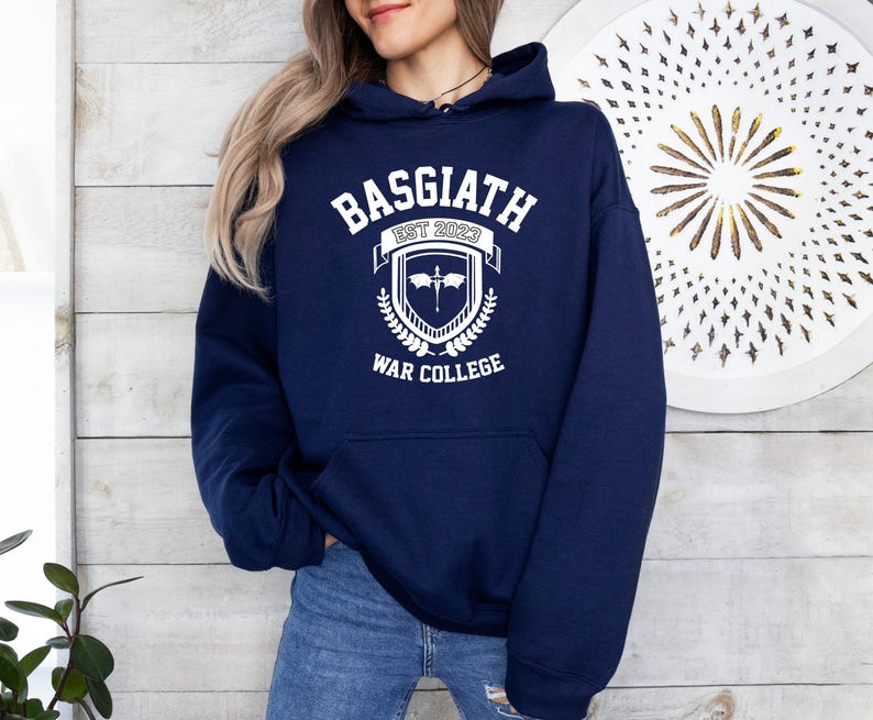 Basgiath War College Hoodie, Fourth Wing Hoodie, Dragon Rider Hoodie, Bookish Jumper Gift, Violet Sorrengail, Xaden Riorson, Riders Quadrant image 3