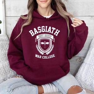 Basgiath War College Hoodie, Fourth Wing Hoodie, Dragon Rider Hoodie, Bookish Jumper Gift, Violet Sorrengail, Xaden Riorson, Riders Quadrant image 7