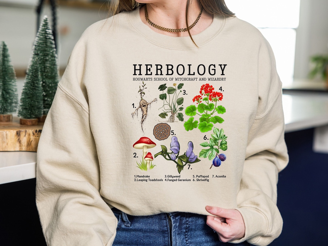 Herbology Plants Sweatshirt, Gardening Botanical Plant Lovers Gift