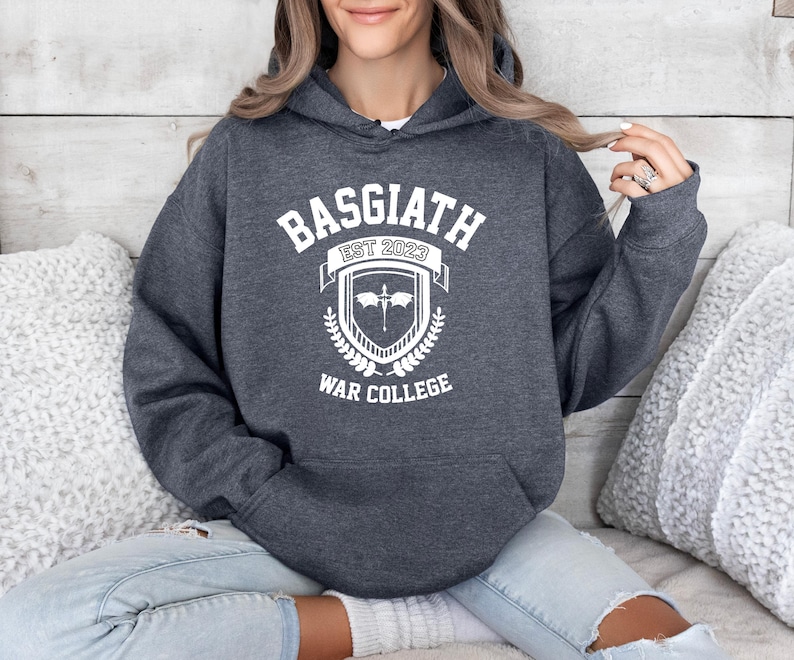 Basgiath War College Hoodie, Fourth Wing Hoodie, Dragon Rider Hoodie, Bookish Jumper Gift, Violet Sorrengail, Xaden Riorson, Riders Quadrant image 5