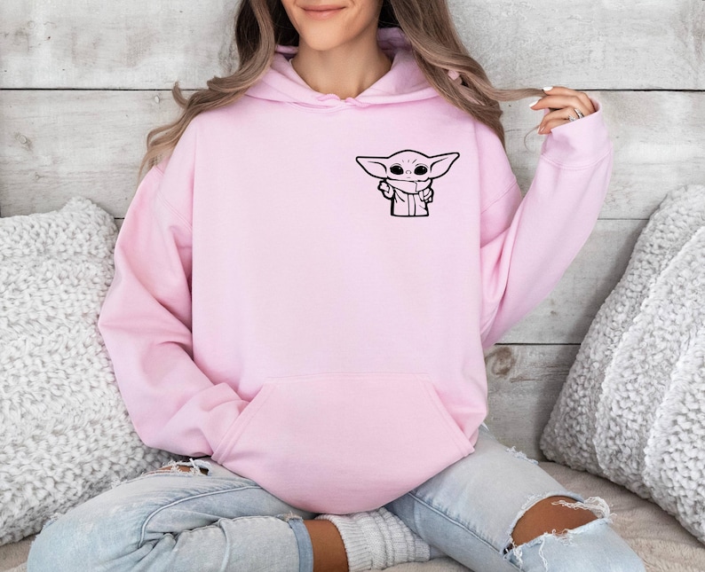 Star Wars Hoodie, Baby Yoda Hoodie, The Mandalorian Hoodie, Grogu Hoodie, Movie Lovers Hoodie, Matching Family Hoodie, Galaxy Edge Hoodie image 3