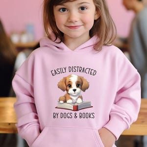 Dog Lover Hoodie, Book Lover Hoodie, Dog Christmas Gift, Dog Lovers Gift, Book Lovers Gift, Bookish Hoodie, Dog Mum Hoodie, Dog Owner Gift image 3