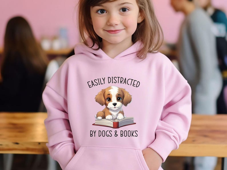 Dog Lover Hoodie, Book Lover Hoodie, Dog Christmas Gift, Dog Lovers Gift, Book Lovers Gift, Bookish Hoodie, Dog Mum Hoodie, Dog Owner Gift image 3