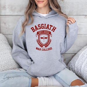 Basgiath War College Hoodie, Fourth Wing Hoodie, Dragon Rider Hoodie, Bookish Jumper Gift, Violet Sorrengail, Xaden Riorson, Riders Quadrant image 6