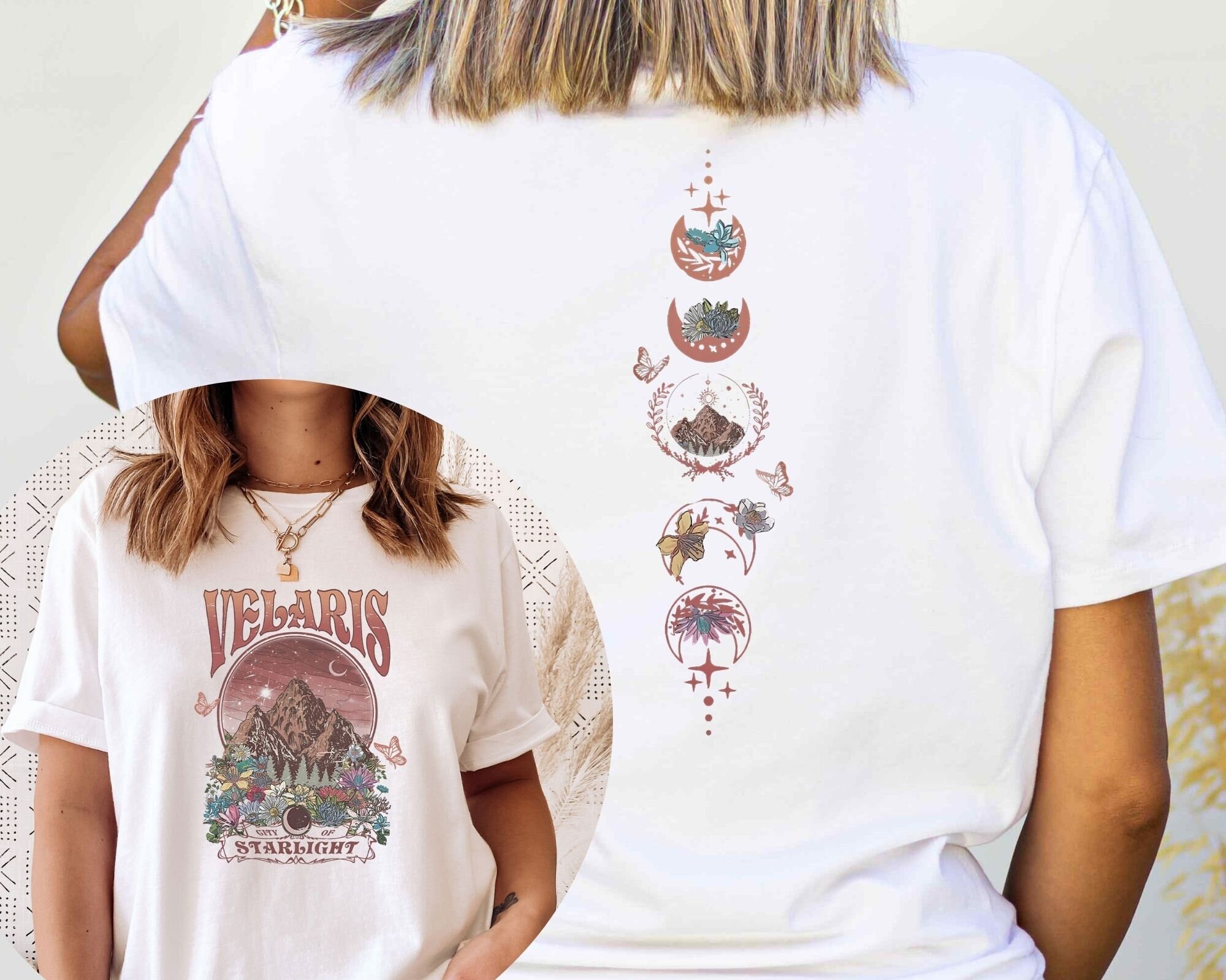 Velaris City Of Starlight Shirt – ACOTAR Book Fan Tee, Forest Green, Super Soft Cotton - View #10