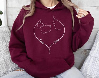 Dog Owner Hoodie, Personalised Dog Hoodie, Dog Mum Hoodie, Custom Dog Mum Top, Dog Lovers, Dog Mama Hoodie, Dog Mum Gift, Dog Memorial Gift