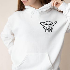 Star Wars Hoodie, Baby Yoda Hoodie, The Mandalorian Hoodie, Grogu Hoodie, Movie Lovers Hoodie, Matching Family Hoodie, Galaxy Edge Hoodie image 4