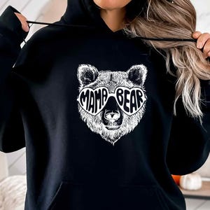Mama Bear Hoodie, Mama Bear Set, Mothers Day Hoodie, Bear Family Hoodie, New Mum Gift, Baby Shower Gift, Mum Hoodie, Cute Mama Hoodie image 6