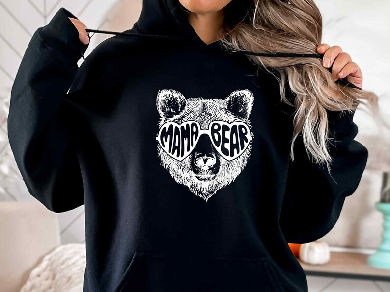 Mama Bear Hoodie, Mama Bear Set, Mothers Day Hoodie, Bear Family Hoodie, New Mum Gift, Baby Shower Gift, Mum Hoodie, Cute Mama Hoodie image 6
