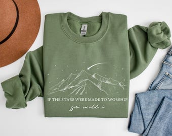 Christian Crewneck, Bible Verse Sweater, Made to Worship Sweater, Religious Theme Top, Faith Sweater, Inspirational Quotes, Christian Gifts