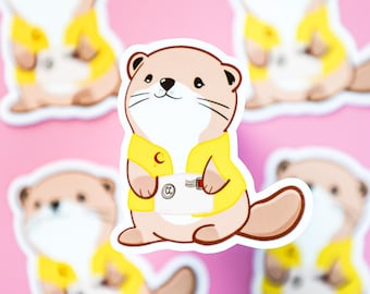 Crescent City Otter Sticker, Otter Postal Service Sticker, Crescent City Series, SJM Universe, Messenger Otter, SJM Sticker