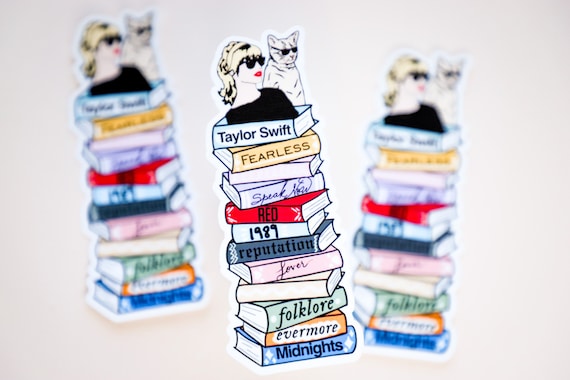 Taylor Swift Albums Book Stack Vinyl Decal Or Iron On Eras Tour
