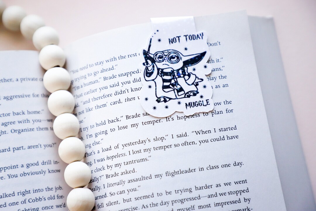 Baby Yoda Bookmark, Not Today Muggle, Star Wars Bookmark, Baby