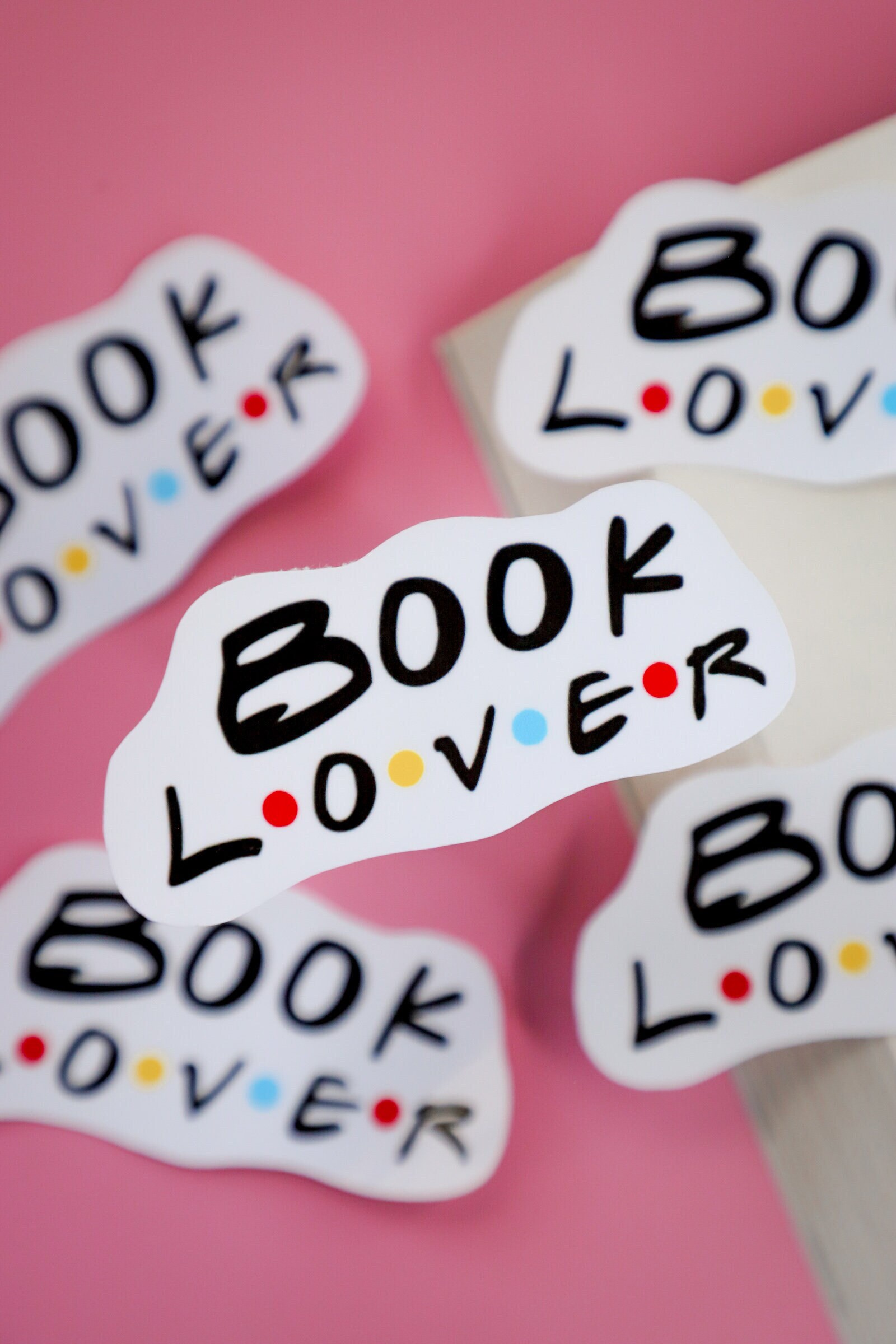 Book Lover Friends Inspired Sticker, Friends Sticker, Gift, F.r.i.e.n.d.s Inspired Sticker, TV Show, I'll Be There For You, Friends TV