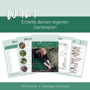 Digitales Workbook: Erstelle deinen eigenen Gartenplan in 10 Schritten, inklusive 40 Übersichten der gängigsten Gartenpflanzen imagem 1