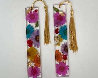 Resin Floral Bookmark