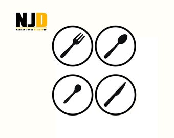 Cutlery Tray Stickers