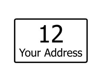 Wheelie Bin Address Stickers