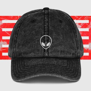 Vintage Denim Alien Cap