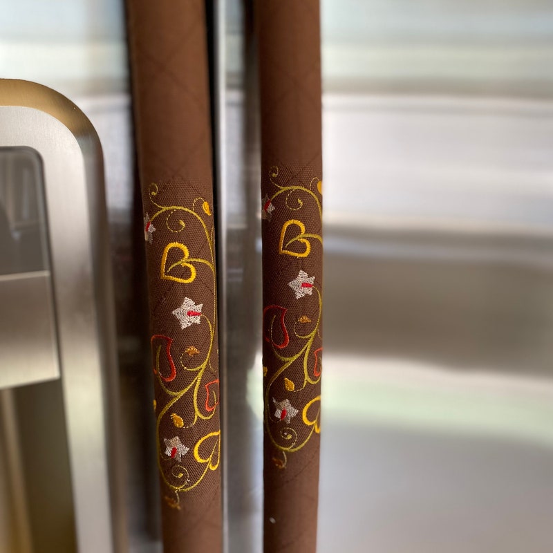 Brown - Handmade Cotton Fridge Handle Cover 20