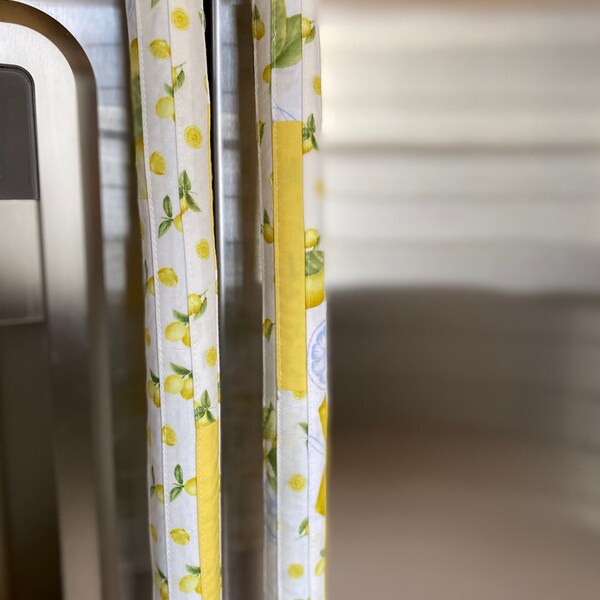 Yellow - Handmade Cotton Fridge Handle Cover 22