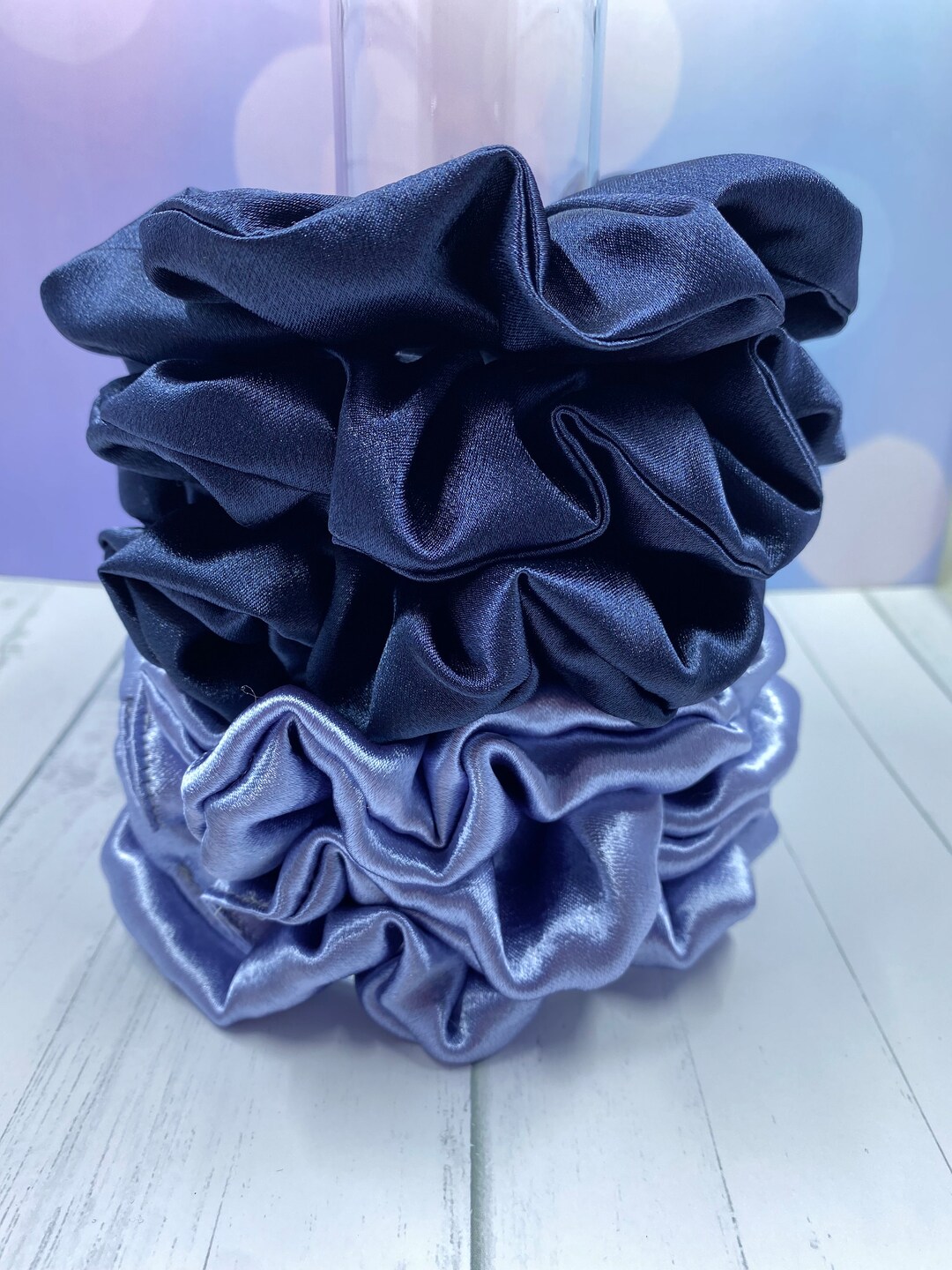 Solid Colored Satin Build Your Own Scrunchies Bundle Set - Etsy