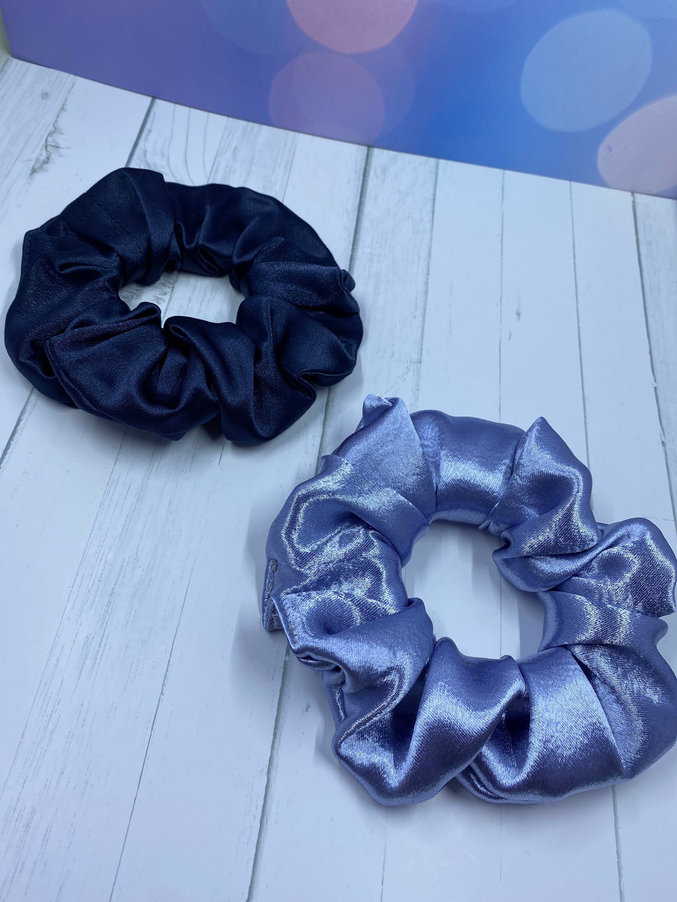 Solid Colored Satin Build Your Own Scrunchies Bundle Set - Etsy
