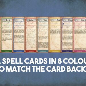 Bard Dnd Spell Cards, Dungeons and Dragons Printable Spell Cards ...