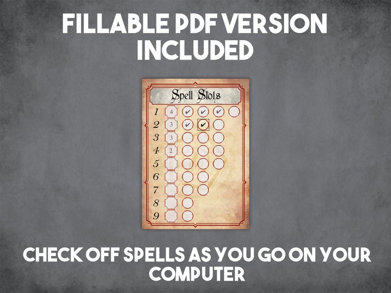 Dnd Wizard Spell Slot Tracker Cards Instant Download And Etsy dnd-wizard-spell-slot-tracker-cards-instant-download-and-etsy