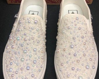 purple glitter checkered vans