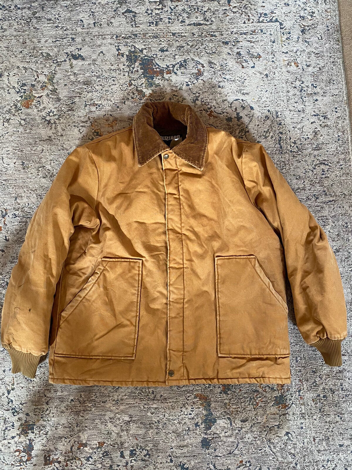 Vintage Tan Workwear Jacket Collar Corduroy Pruf XL Men SIZE Blizzard - Walls Etsy