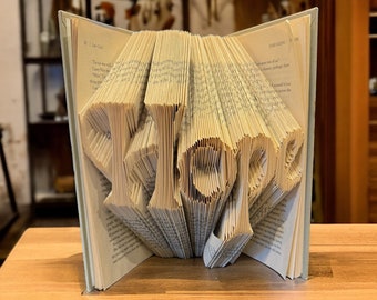 Hope - Folded Book  Unique gift