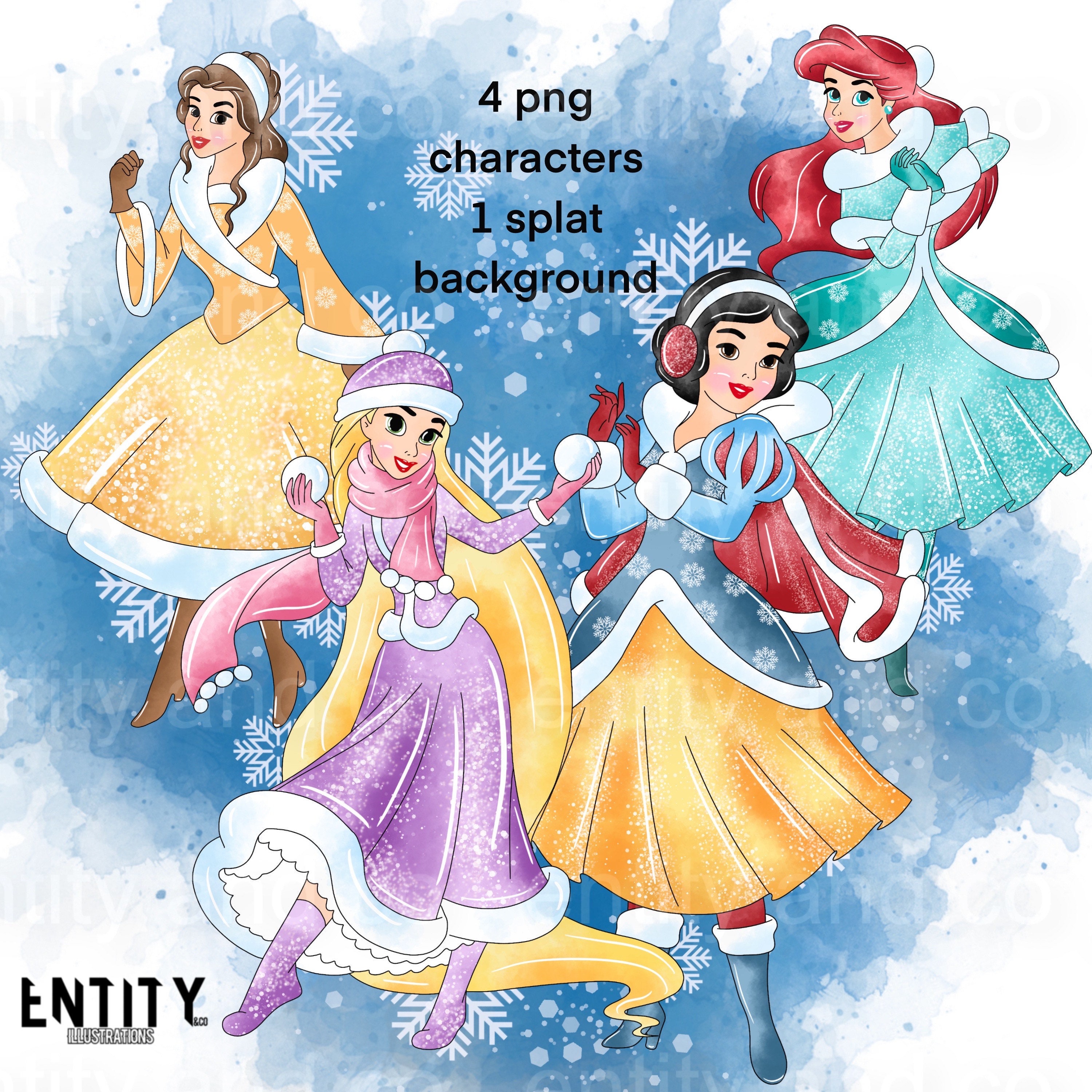 Disney Princess Christmas Clip Art