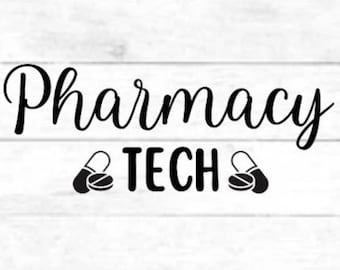 Tecnico di farmacia: design di file di taglio digitale, PNG per Cricut, file SVG eps dxf per tazza, t-shirt